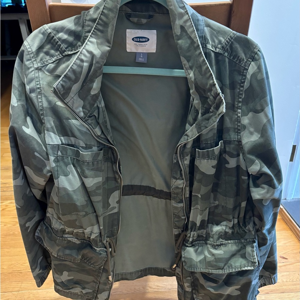 Old Navy Green Camo Jacket